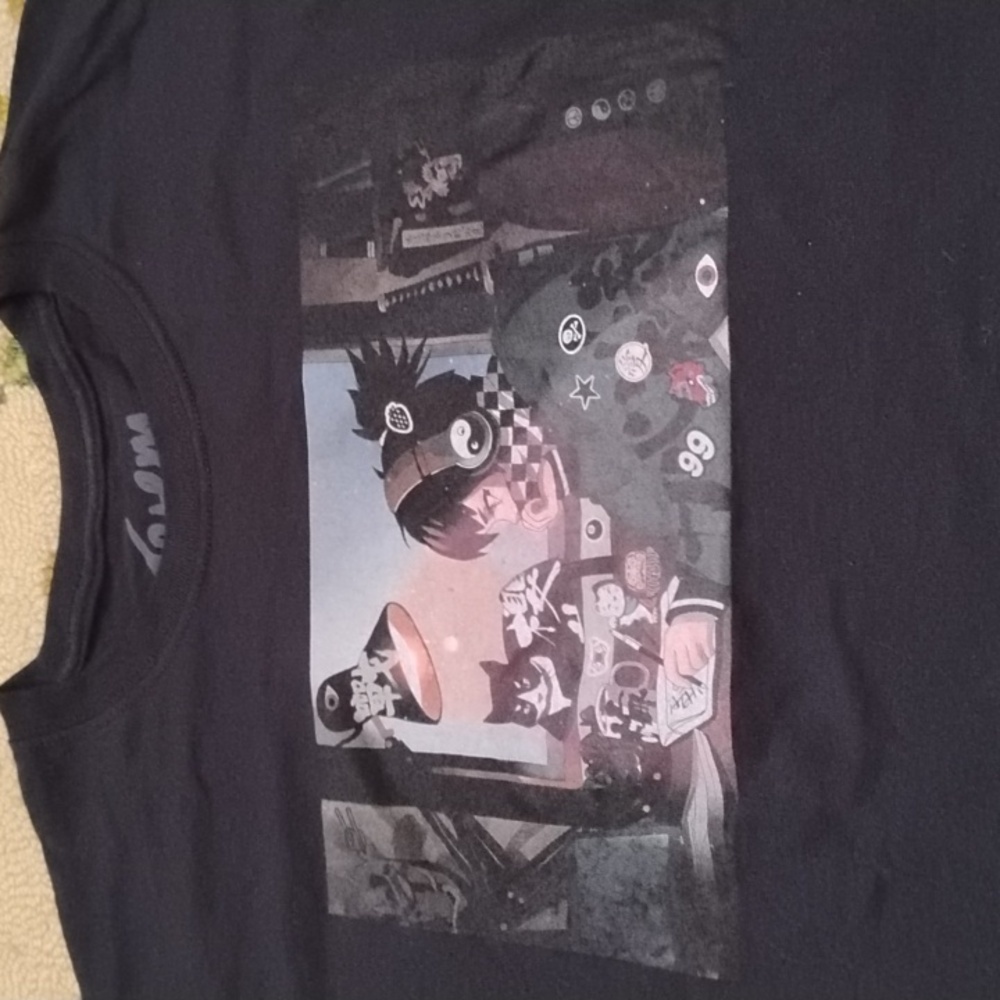 Men's Totem Black Large Lo-fi Hip Hop Graphic Shirt Anime